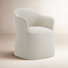 Janina Linen Upholstered Armchair with Casters