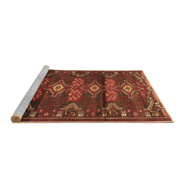 Tapis brun traditionnel Traditional 4091, Rond 8 pi