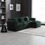 Canapé-lit modulaire surdimensionné pour salon modulaire en L en chenille avec repose-pieds mobile-433742012