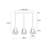 3 - Light Black Kitchen Island Pendant