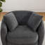 Fauteuil d'appoint pivotant moderne de 38 po de large avec rangement sous le siège et 2 coussins amovibles (ensemble de 2)-343725375