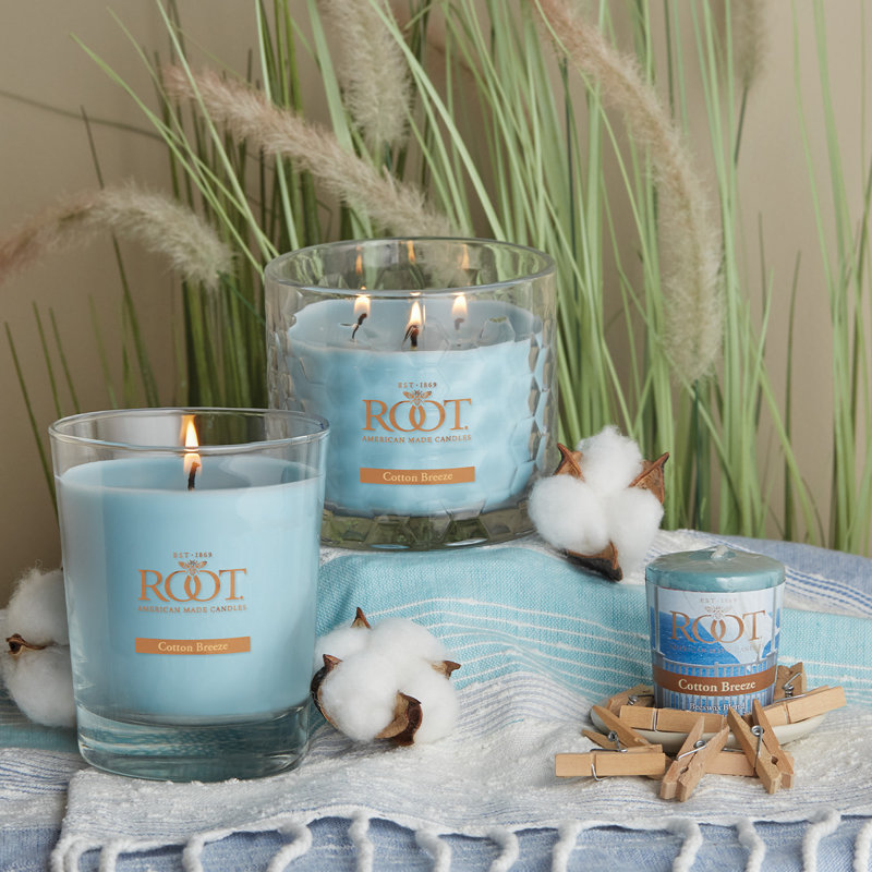 Bougie parfumée en coton, Pot 10,5 oz.