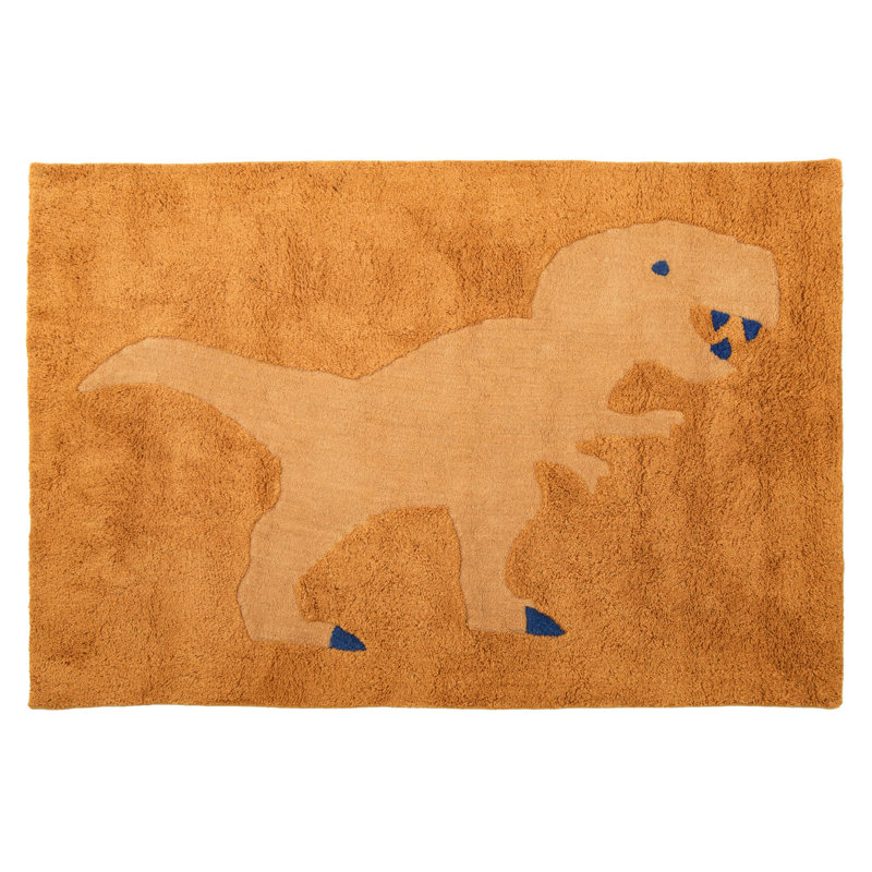 T-Rex Hand-tufted Rug, Rectangle 4' x 6'