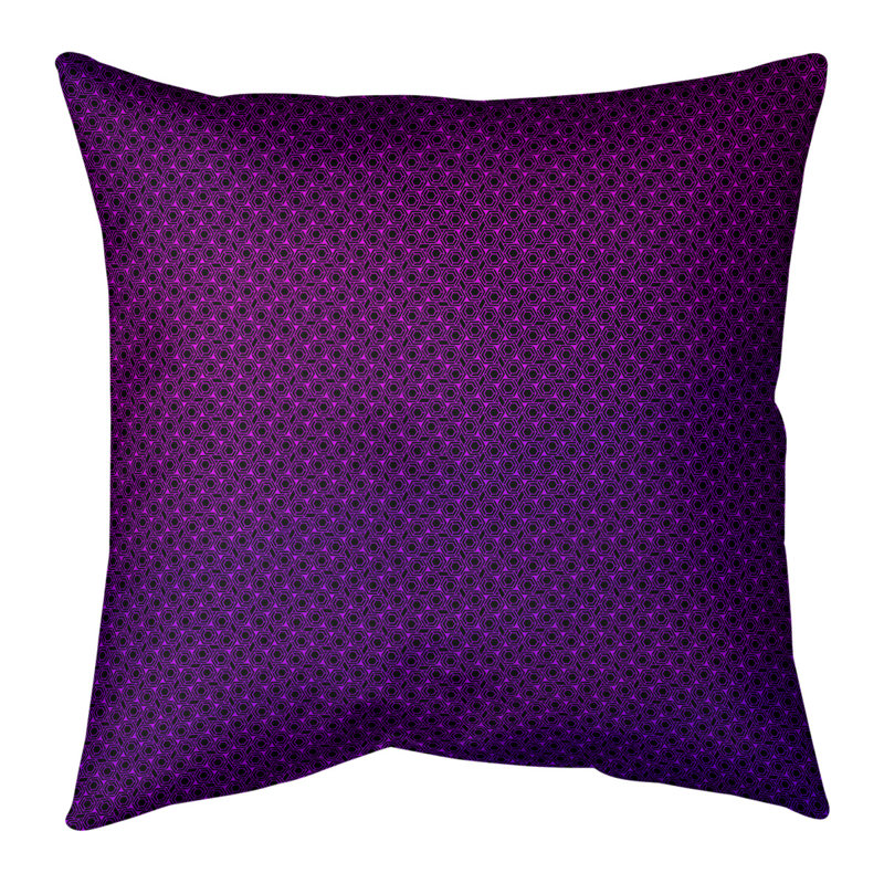 Oreiller carré Katelyn Elizabeth, 14 po x 14 po, Pas de bourre, Mauve