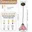 Luminaire suspendu vintage en verre en forme de fleur, ampoule E26, bronze antique