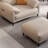 Susanna Faux Leather Armchair with Ottoman
