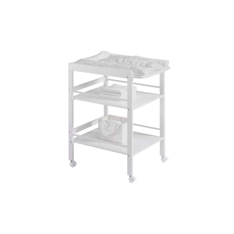 Changing Table, Lacquered white