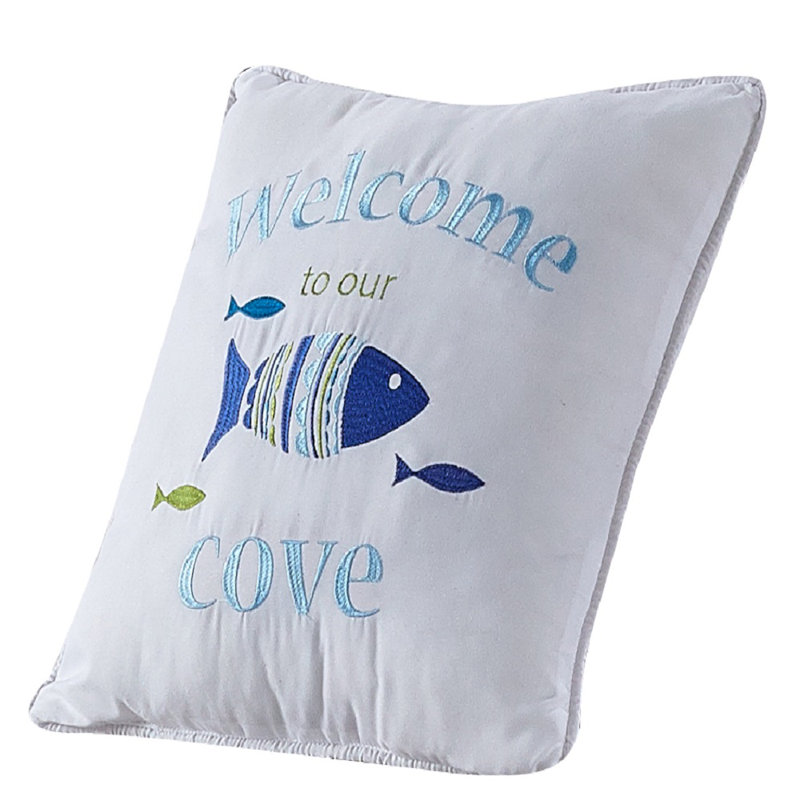 Welcome Cove Script Throw Pillow