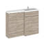 Fusion Fitted Furniture - Gloss White Bathroom Vanity with Basin-879796860-856826497