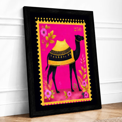 Camel In Gold Retro - Print