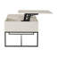 Table basse à plateau relevable avec rangement