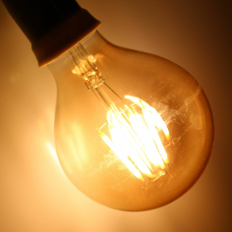 Globe 80 Dimmable LED E27 Screw Bulb 4W