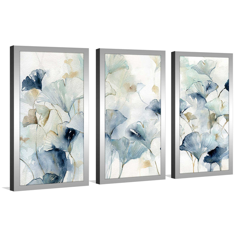 "Glorious Ginkgo", reproduction sur acrylique 3 pièces, H 33,5 po x l 52,5 po x P 1 po