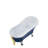 55" Streamline Clawfoot Soaking Acrylic Bathtub With Drain, Clawfeet, and Bamboo Tray-76078769-76078773