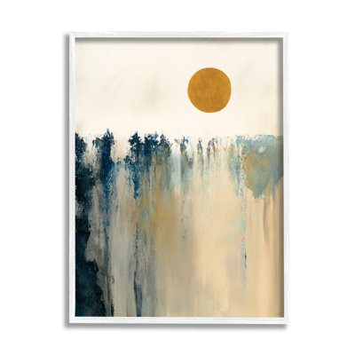 Motif abstrait de formes abstraites de paysage de soleil par Dina D''argo