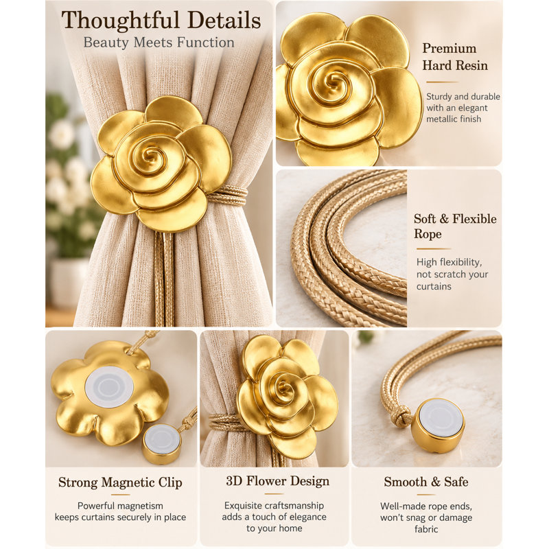 Magnetic Curtain Tiebacks