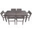 Ensemble repas d'extérieur en bois 7 pièces avec coussins 7 pièces-1505973575