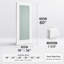 Dalle de porte intérieure en verre givré blanc apprêté 1-Lite, 80 po-135514397-128614373