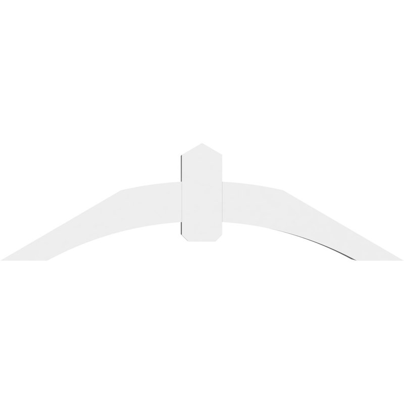Support pour pignon en PVC Archdale, H 17,5 po x l 60 po (pas 7/12), P 6 po x F 6 po
