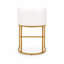 Tabouret rembourré à hauteur de comptoir avec structure en métal-1414249803