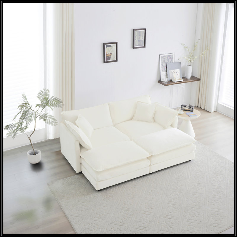 4 - Piece Upholstered Sectional Sofa