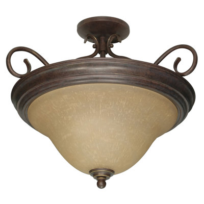 Baptista Glass Semi Flush Mount