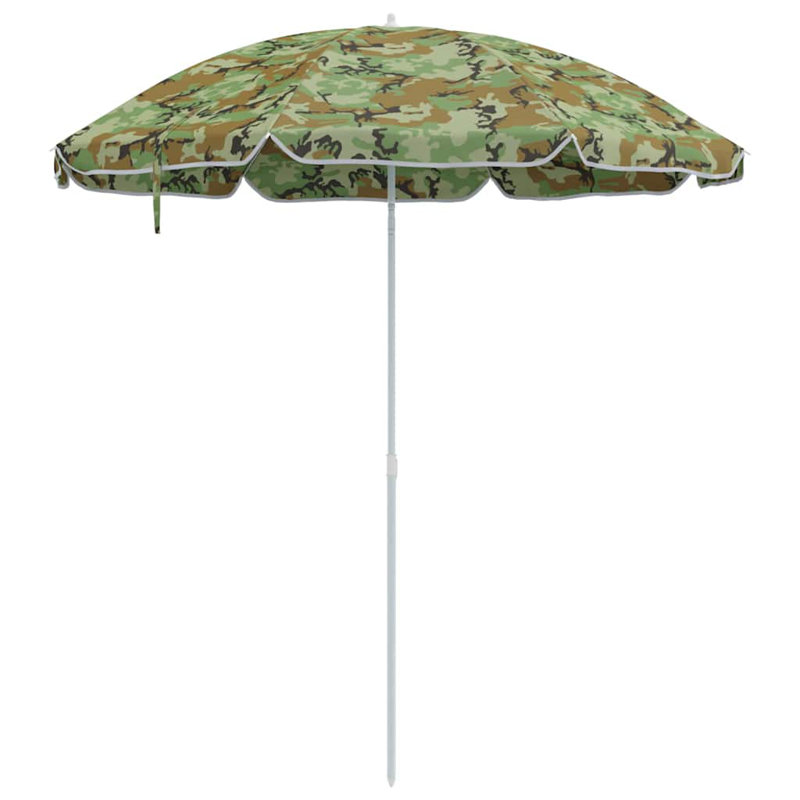 Market Parasol, 212cm H x 206cm W x 206cm D, Green Abstract