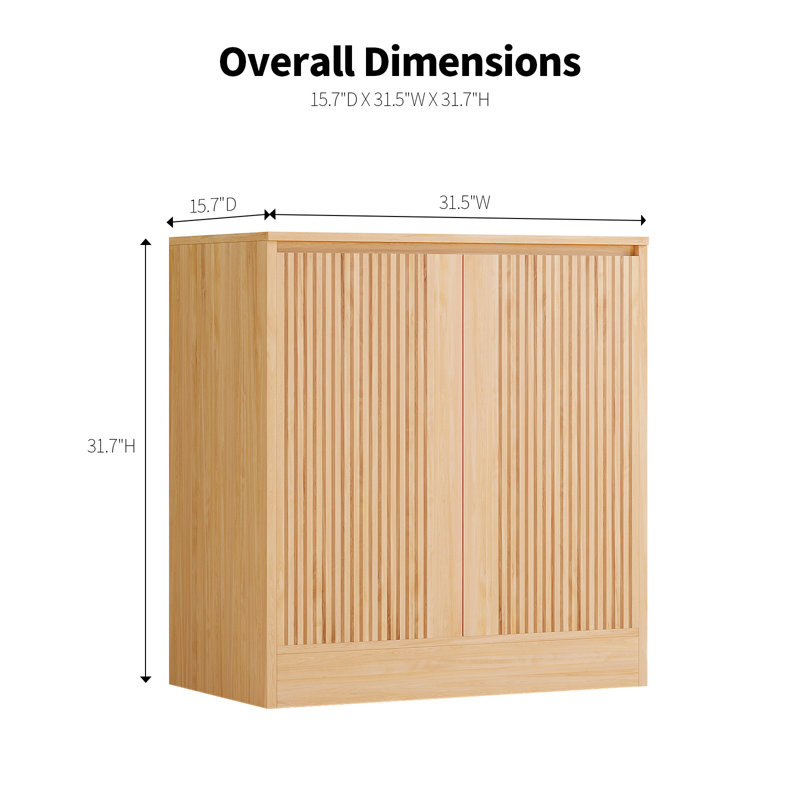 Wood Doors Accent Cabinet