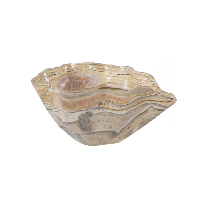 Cast Onyx Bowl, Faux Finish, Large
