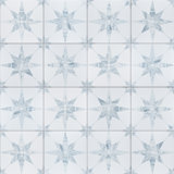 Cassis Stella 10" x 10" Porcelain Patterned Wall & Floor Tile