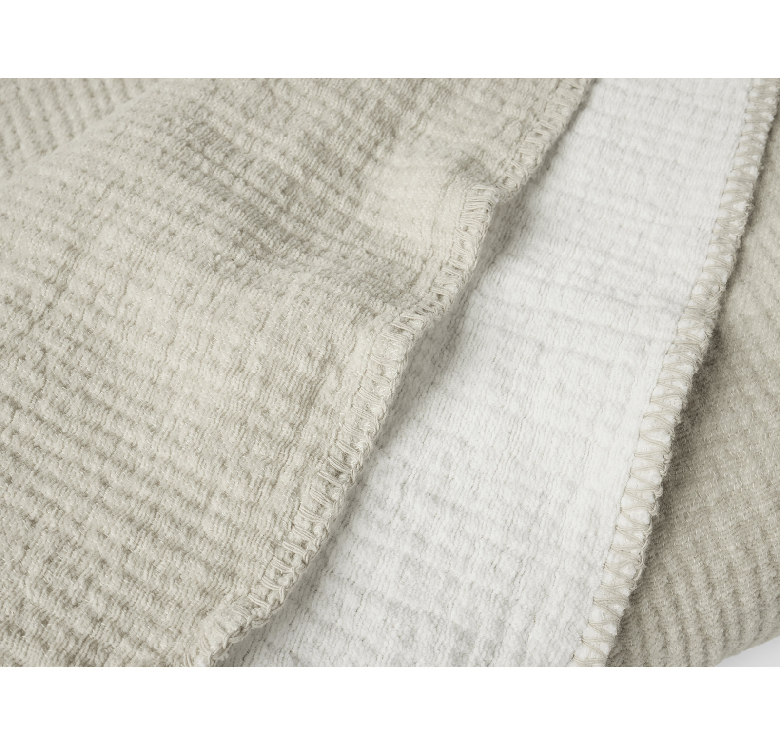 Cozy Cotton Throw Blanket, King, Stone
