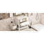 Lavabo de salle de bain moderne en céramique 30 po - structure en bois massif, 5 tiroirs, meuble-lavabo blanc, style