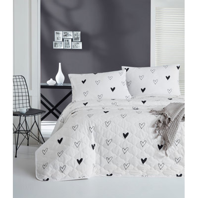 Cotton Geometric Shapes Coverlet