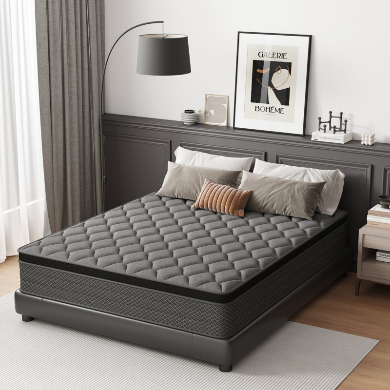 10" Cooling Gel Memory Foam Hybrid Mattress in a Box with CertiPUR-US, Queen, 10"