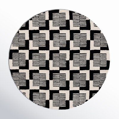 Harton Hand Tufted Geometric Indoor Rug