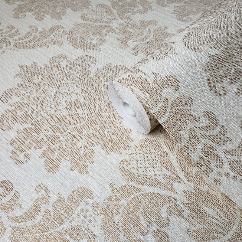 Papier peint en toile de ramie Hanifah