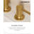 Widespread Bathroom Faucet with Pop-Up Drain, 2-Handle 3-Hole Modern Bathroom Sink Faucet 1.2 GPM in Brushed Gold-115946852