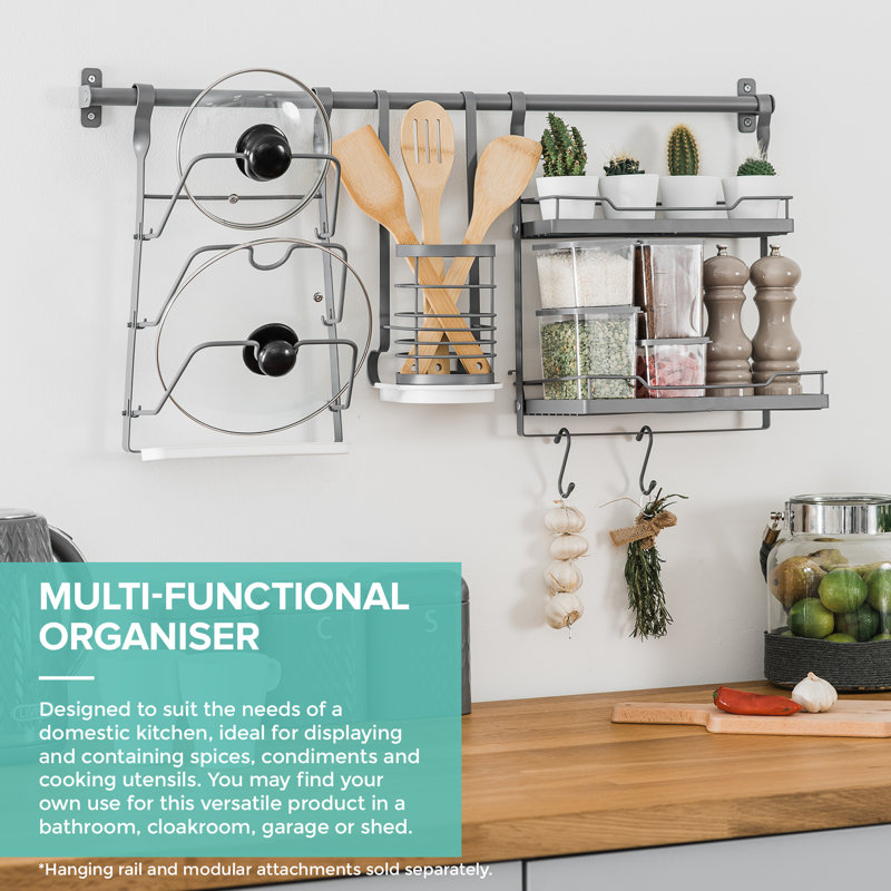 Woodside Plastic Cabinet Shelving Rack, Grey