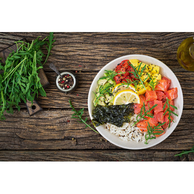 Hawaiian Salmon - Wrapped Canvas Print