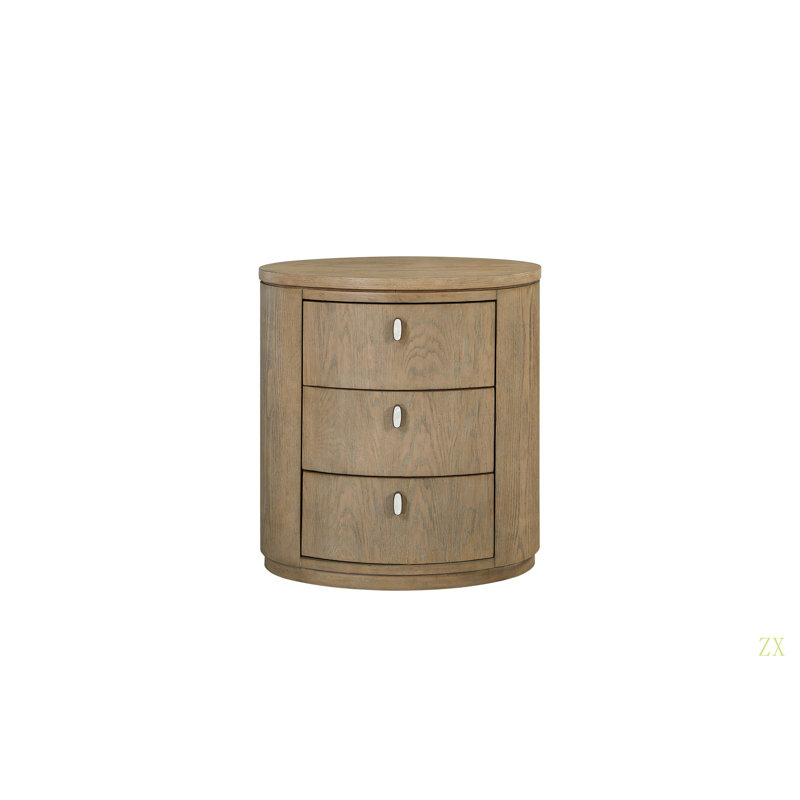 Table de chevet ovale