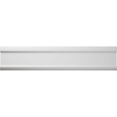 WM947 - Moulure d'arrêt en PVC TrueCraft de 1 1/4 po x P 3/8 po x L 84 po, blanc