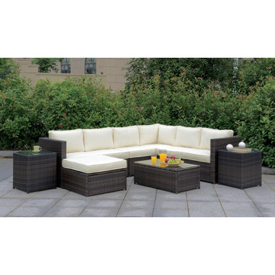 Morrell 27.5'' Wicker Outdoor Patio Sectional
