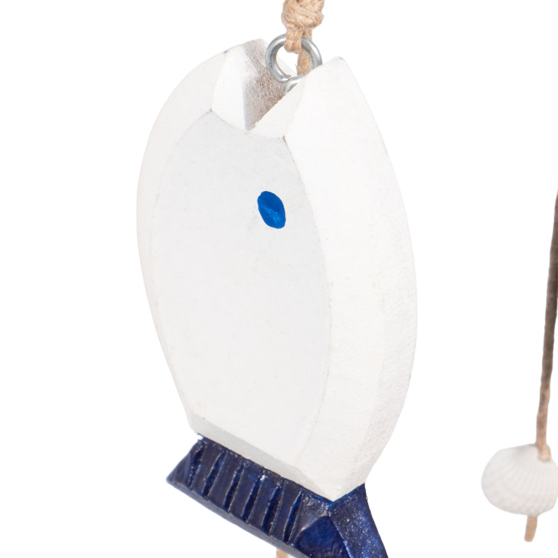 Voilier avec carillons suspendus Windchimes for Yard Decor - 39,5 po, bleu