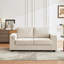 Canapé 70 po en chenille moderne avec charge USB, housse amovible et coussin à ressorts, petit canapé confortable pour appartement, bureau, salon-1579849885