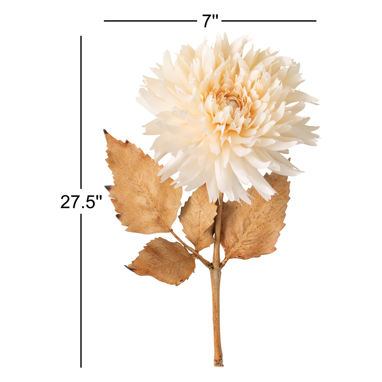 Nod To Nature Blossoming Dahlia Stem, Cream