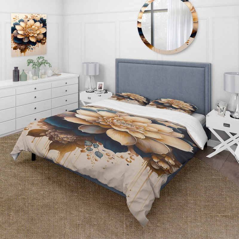  Microfiber / Polyester Duvet Cover Set, Twin Duvet Cover + 1 Standard Sham