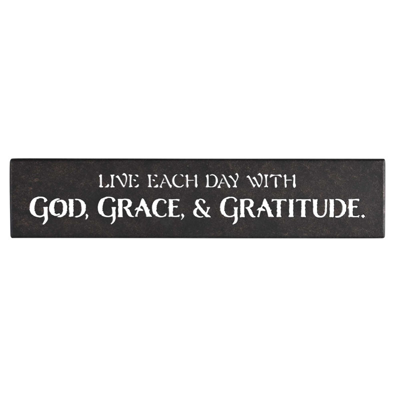 Décoration murale en métal God Grace & Gratitude