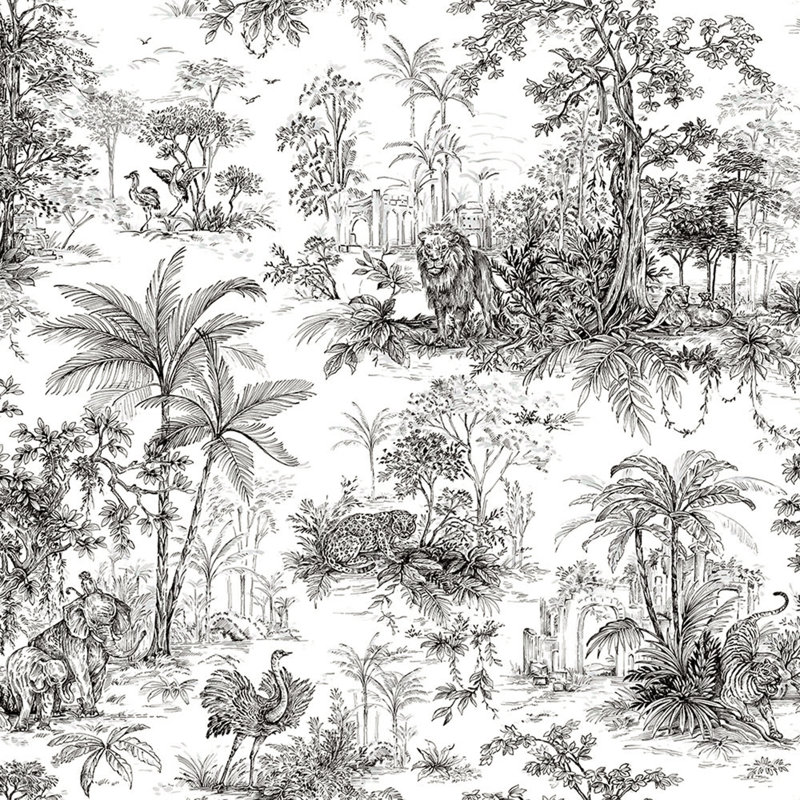 Azi Toile Roll, Blanc / noir