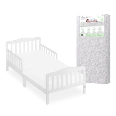 Dream On Me Memphis Toddler Bed & Serene Snooze Crib/Toddler Mattress Set
