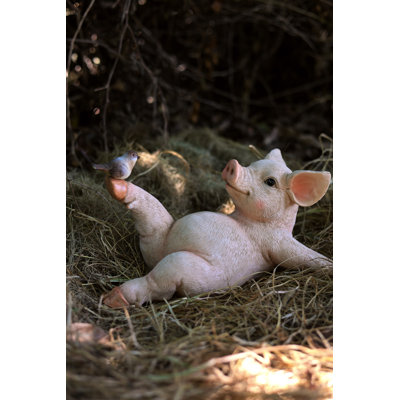 Yoga Pig Polyresin Statue
